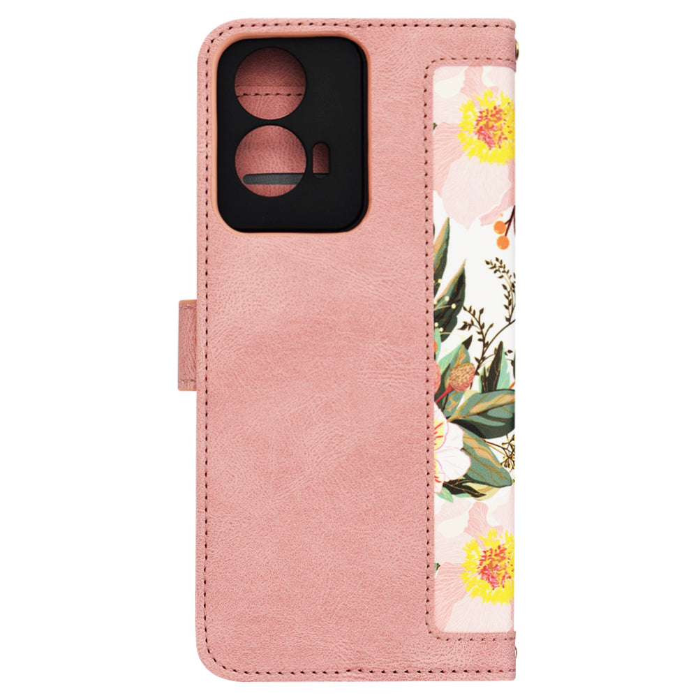 Deksel for Motorola Moto G85, Techsuit, FlipCraft, Rosa
