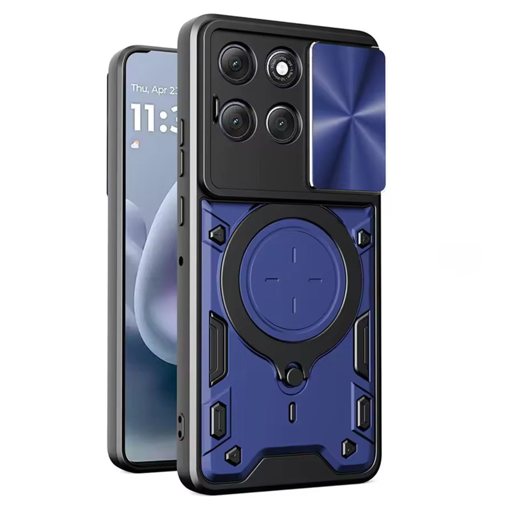 Deksel for Motorola Moto G86, Techsuit, CamGuard Pro, Blå