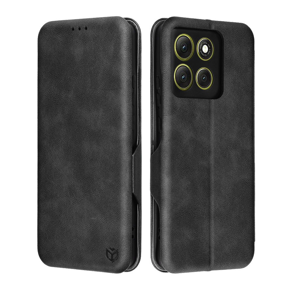 Deksel for Motorola Moto G86, Techsuit, Safe Wallet Plus, Svart