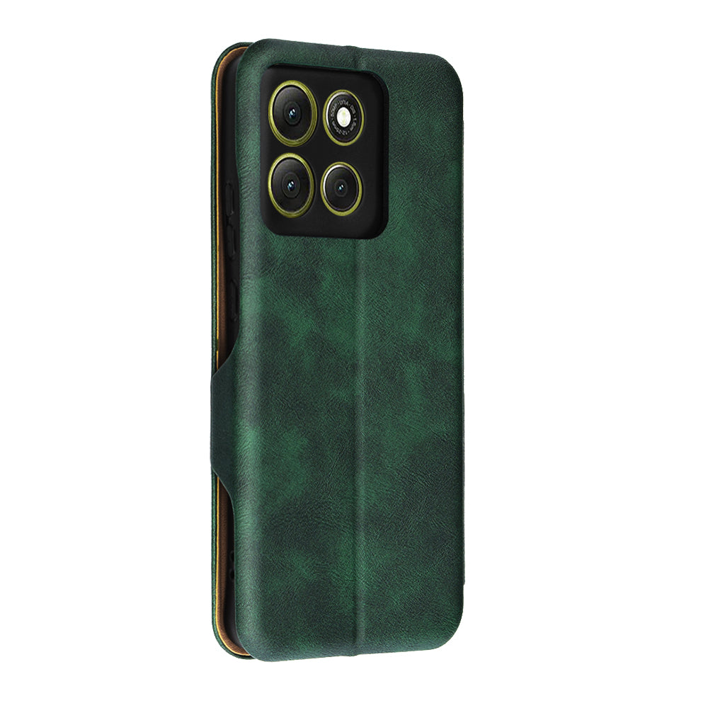 Deksel for Motorola Moto G86, Techsuit, Safe Wallet Plus, Grønn