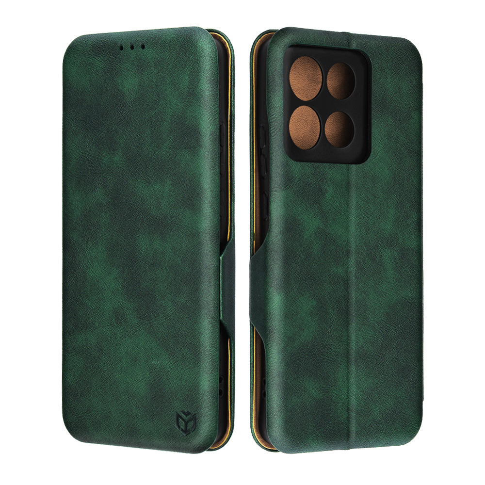 Deksel for Motorola Moto G86, Techsuit, Safe Wallet Plus, Grønn