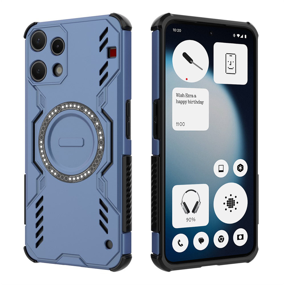 MagSafe-deksel for Nothing Phone (3a) Lite, Techsuit, ArmorMag, Blå