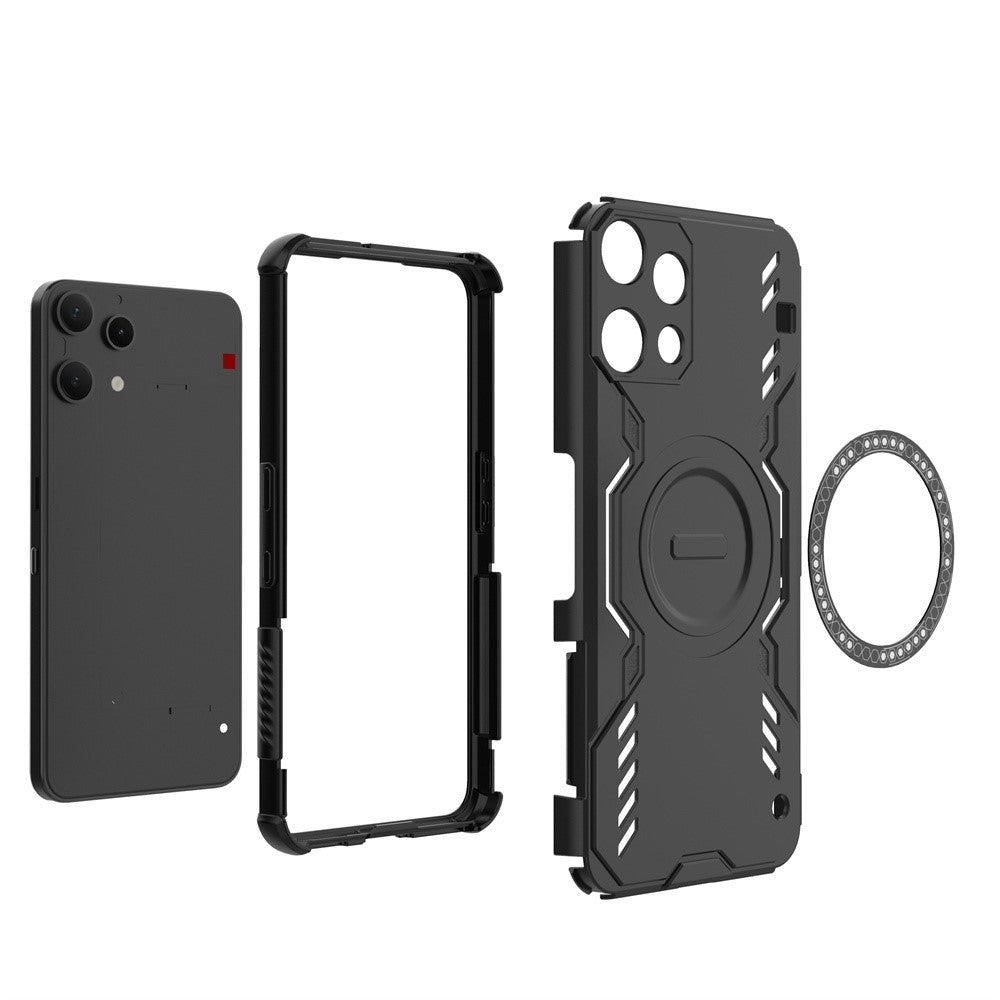 MagSafe-deksel for Nothing Phone (3a) Lite, Techsuit, ArmorMag, Svart