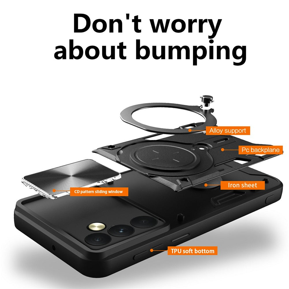 Deksel for Nothing Phone (3a) Lite, Techsuit, CamGuard Pro, Blå