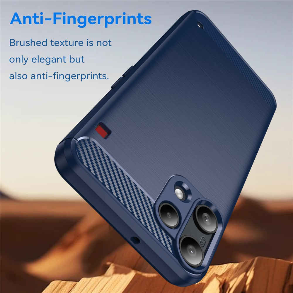 Deksel for Nothing Phone (3a) Lite, Techsuit, Karbon, Blå