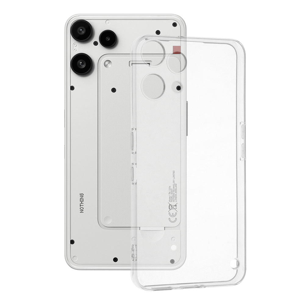 Deksel for Nothing Phone (3a) Lite, Techsuit, Klar, Gjennomsiktig