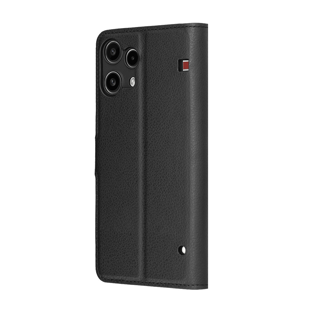 Deksel for Nothing Phone (3a) Lite, Techsuit, Leather Folio, Svart