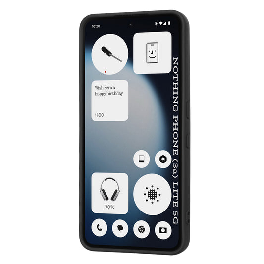 Deksel for Nothing Phone (3a) Lite, Techsuit, SoftFlex, Svart