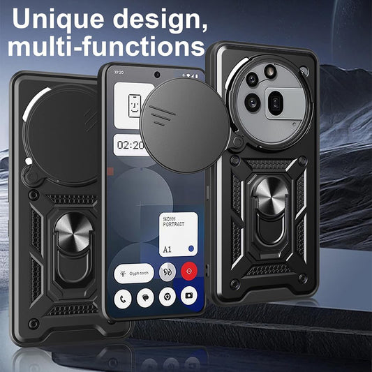 Deksel til Nothing Phone (3a) Pro, Techsuit, CamShield, Blå