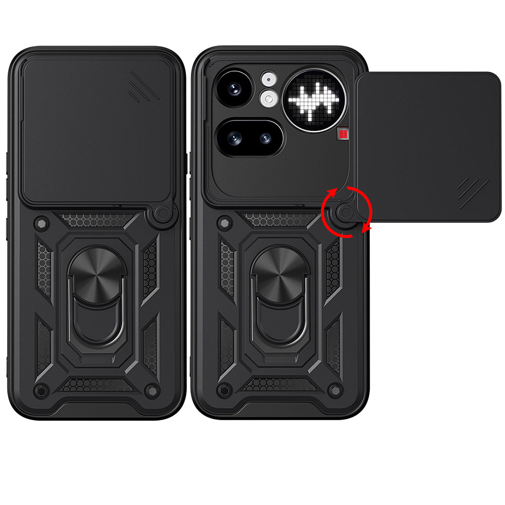 Deksel for Nothing Phone (4a) Pro, Techsuit, CamShield, Svart