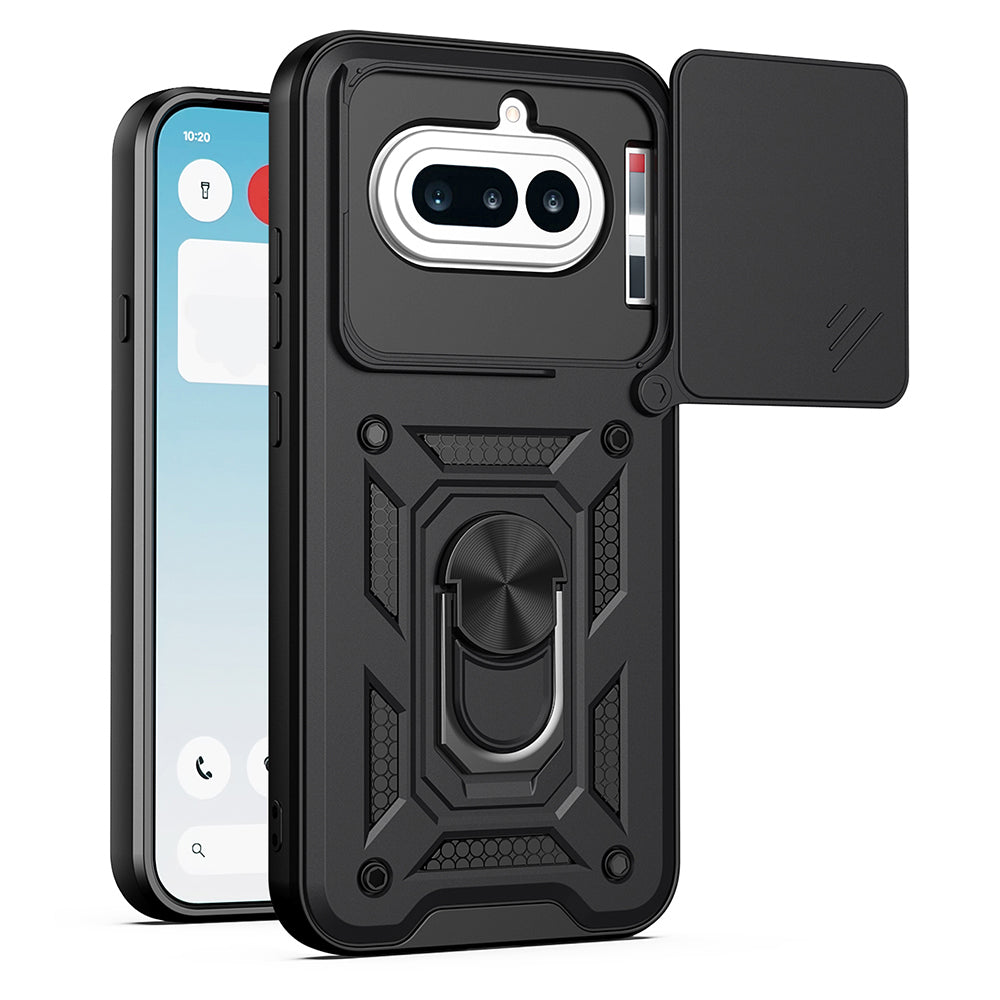 Deksel for Nothing Phone (4a), Techsuit, CamShield, Svart