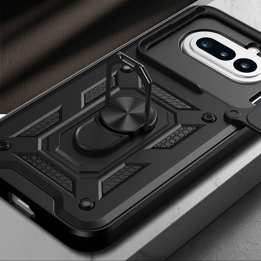 Deksel for Nothing Phone (4a), Techsuit, CamShield, Svart