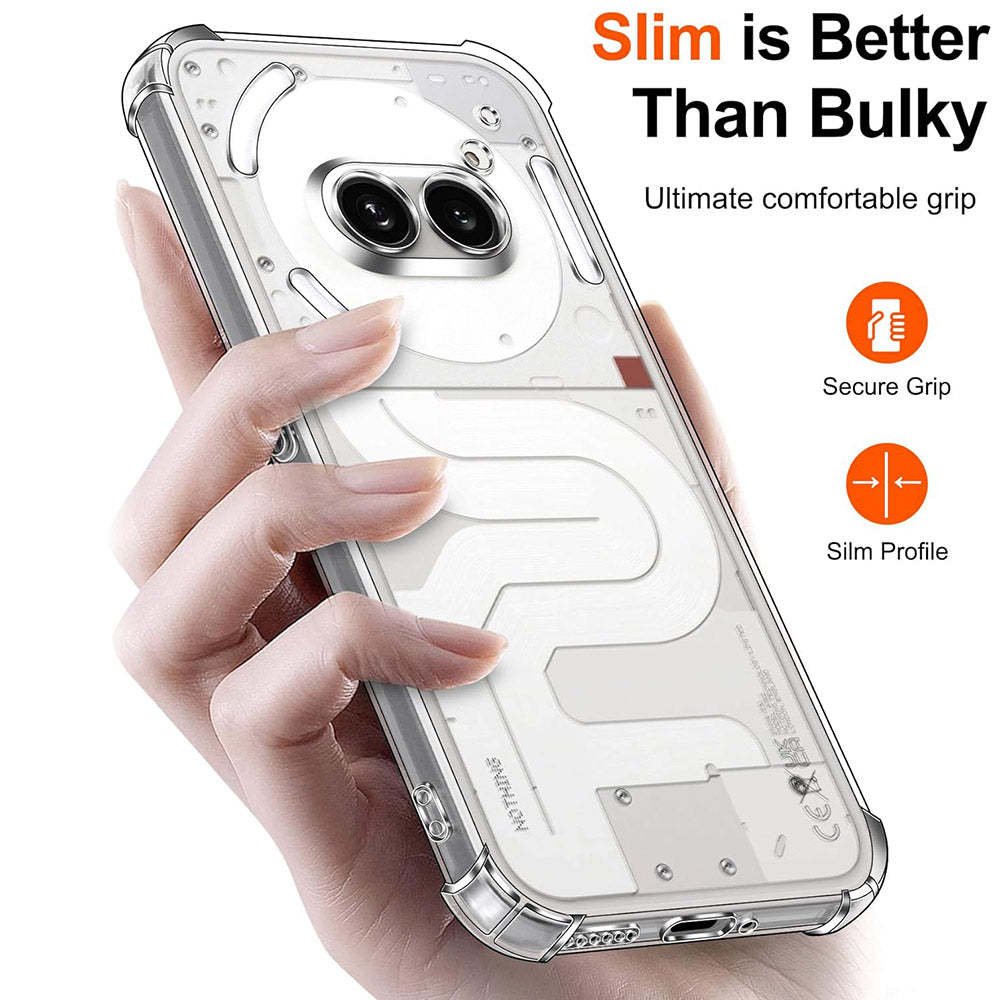 Deksel for Nothing Phone (4a), Techsuit, Shockproof Clear, Gjennomsiktig