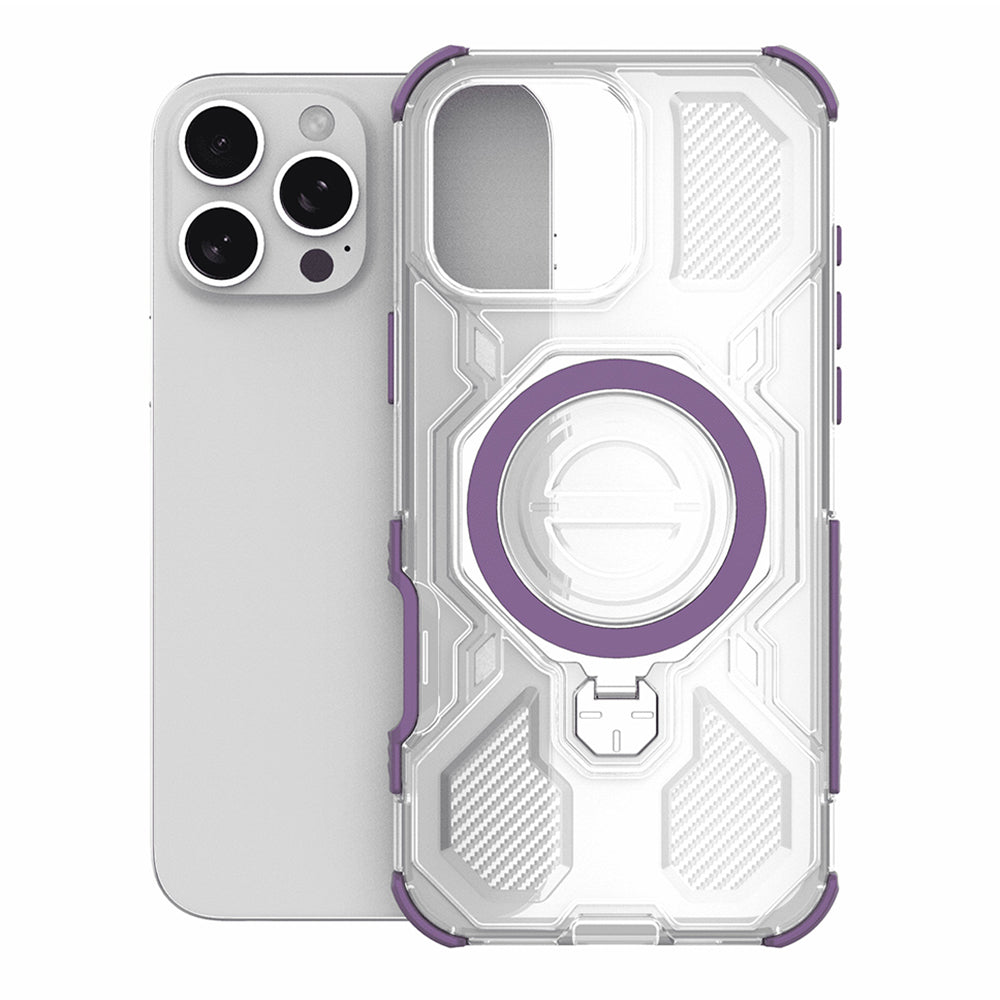Deksel for OnePlus 15, Techsuit, Carbon Shield Pro, Lilla