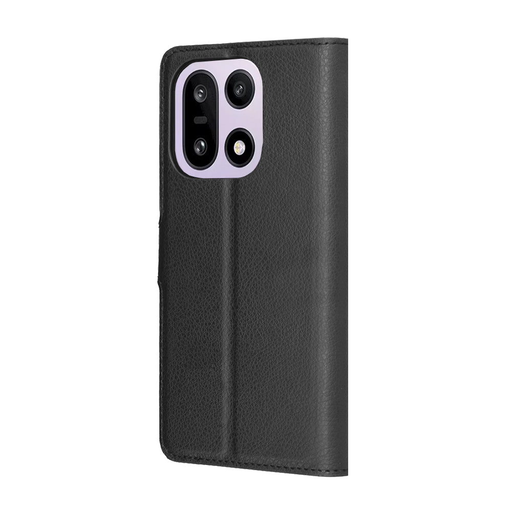Deksel for OnePlus 15, Techsuit, Leather Folio, Svart