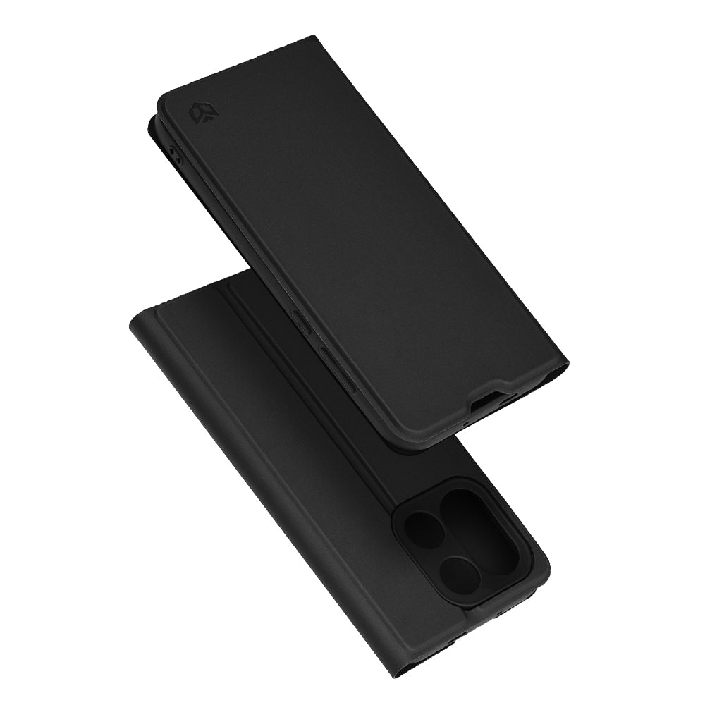 Deksel for OnePlus 15, Techsuit, Magskin Book, Svart