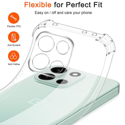 Deksel for OnePlus Nord 6, Techsuit, Shockproof Clear, Gjennomsiktig
