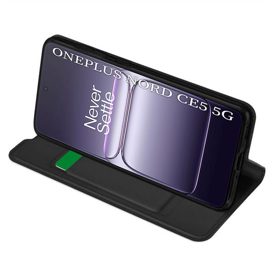Deksel for OnePlus Nord CE5, Techsuit, Magskin Book, Svart