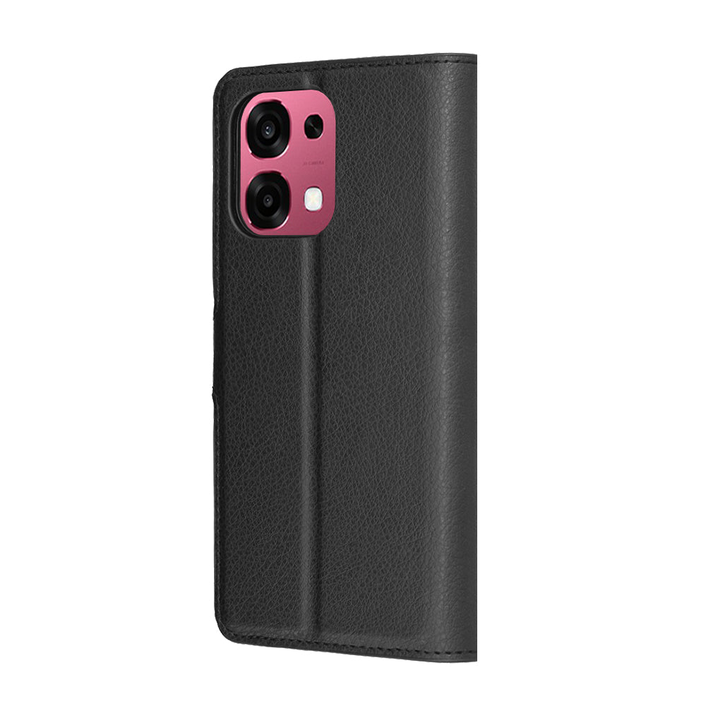 Deksel for Oppo A6 Pro 5G / A6 Pro 4G, Techsuit, Leather Folio, Svart