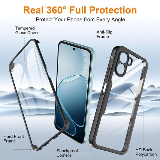 Deksel for Oppo A6k 4G / A6x 4G / A6x, Techsuit, ColorVerse 360, Blå