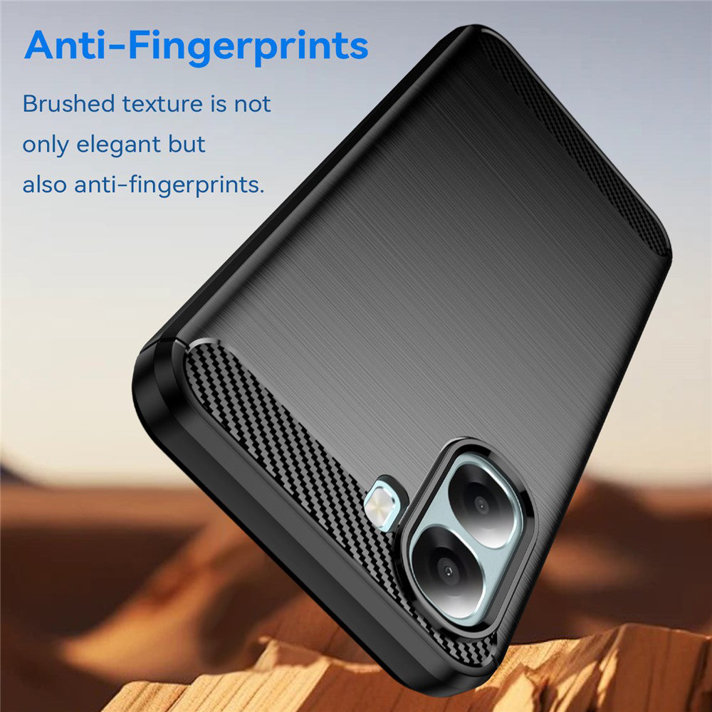 Deksel for Oppo A6x 4G / A6x, Techsuit, Karbon, Svart