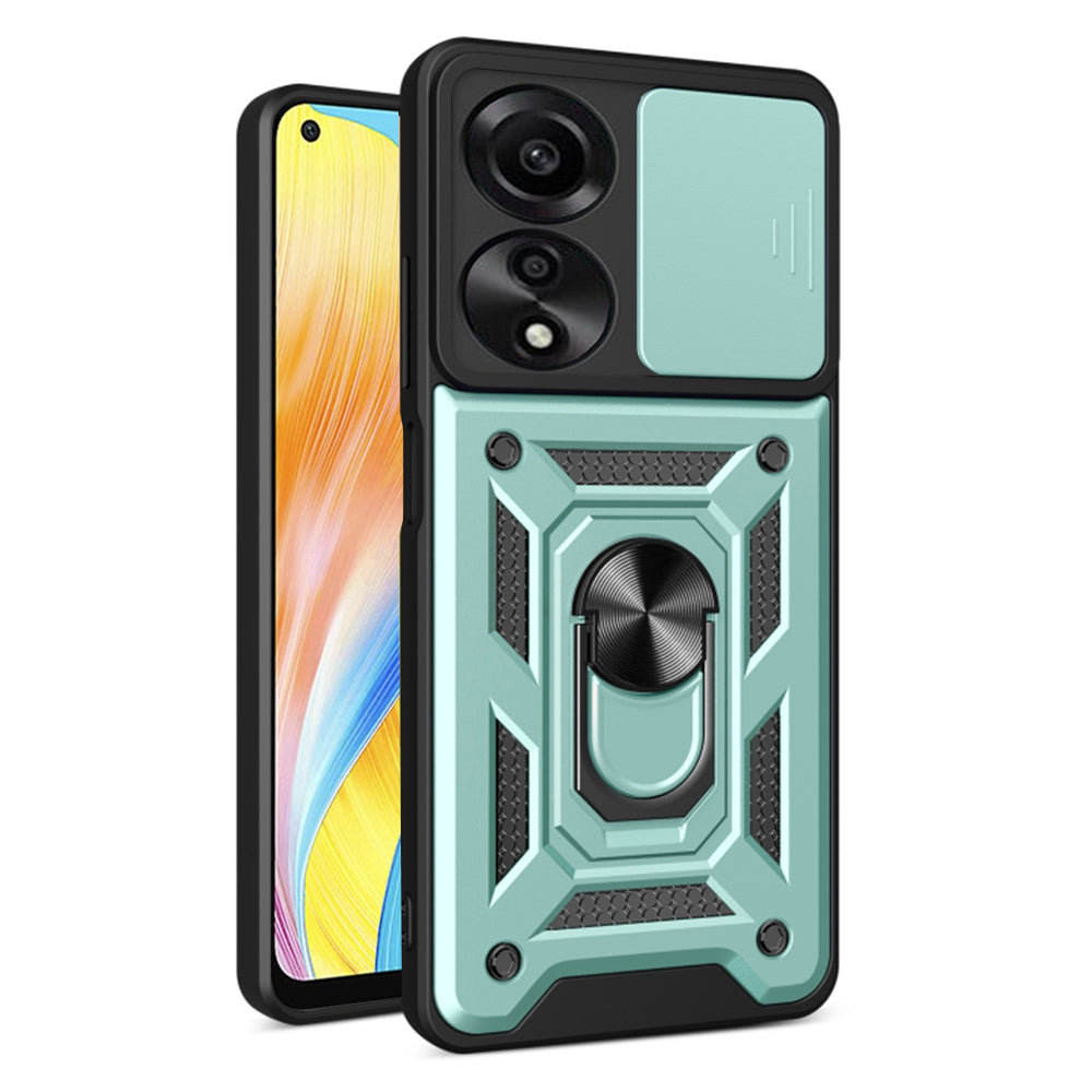 Deksel for Oppo A78 4G, Techsuit, CamShield, Grønn
