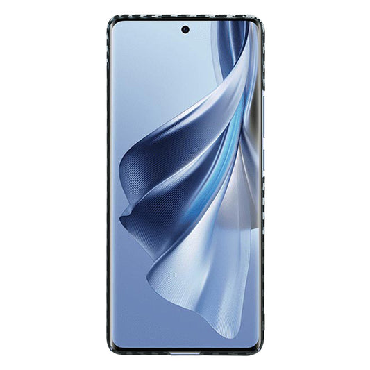 Deksel for Oppo Reno10 / Reno10 Pro, Techsuit, Carbonite FiberShell, Svart Grå