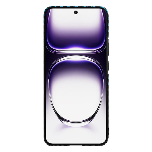 Deksel til Oppo Reno12, Techsuit, Carbonite FiberShell, Svart Bleu