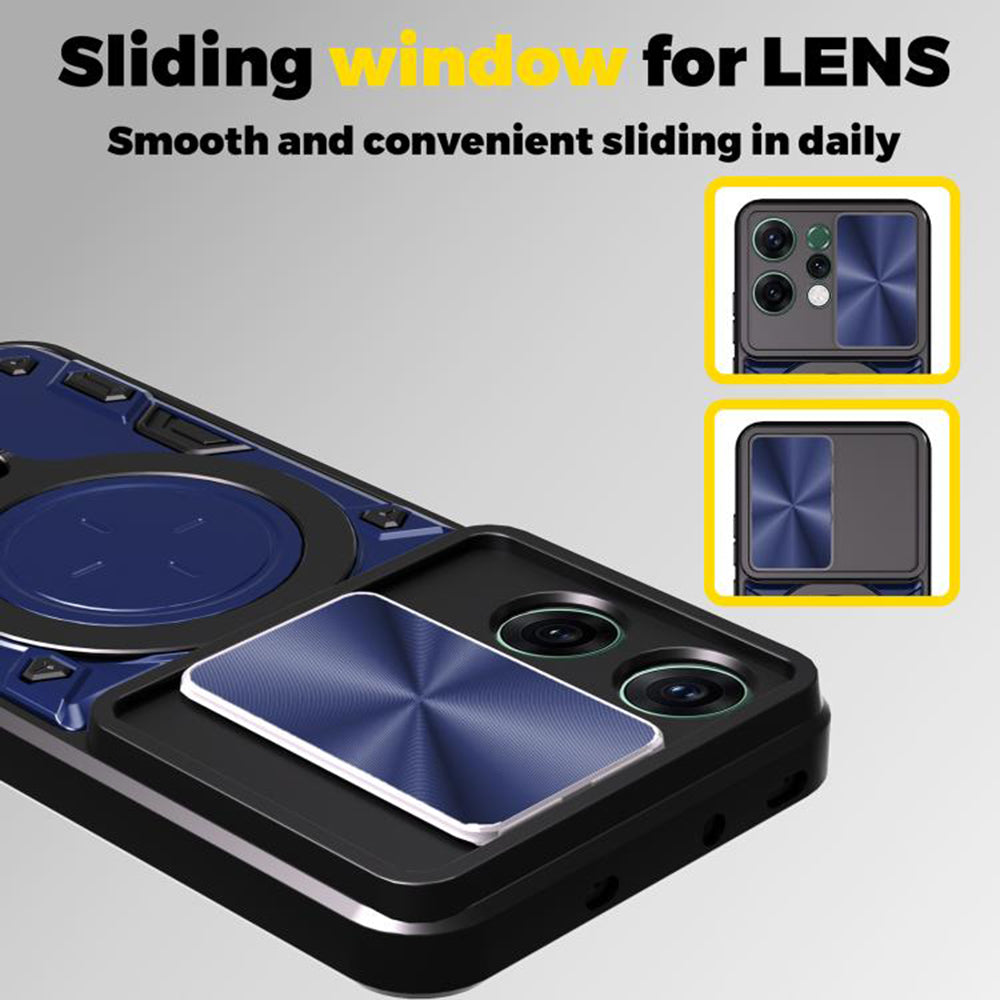 Deksel til Oppo Reno14 Pro, Techsuit, CamGuard Pro, Svart