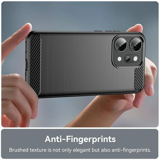 Deksel til Oppo Reno14 Pro, Techsuit, Karbon, Svart