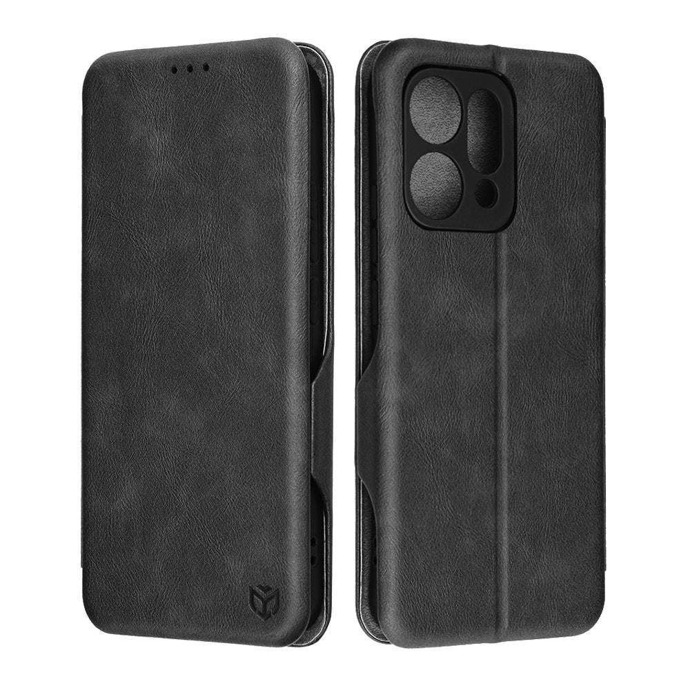 Deksel for Oppo Reno14, Techsuit, Safe Wallet Plus, Svart