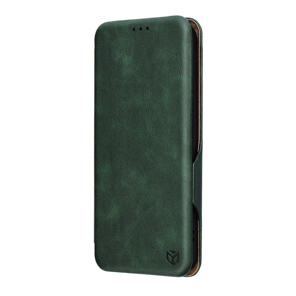 Deksel for Oppo Reno14, Techsuit, Safe Wallet Plus, Grønn