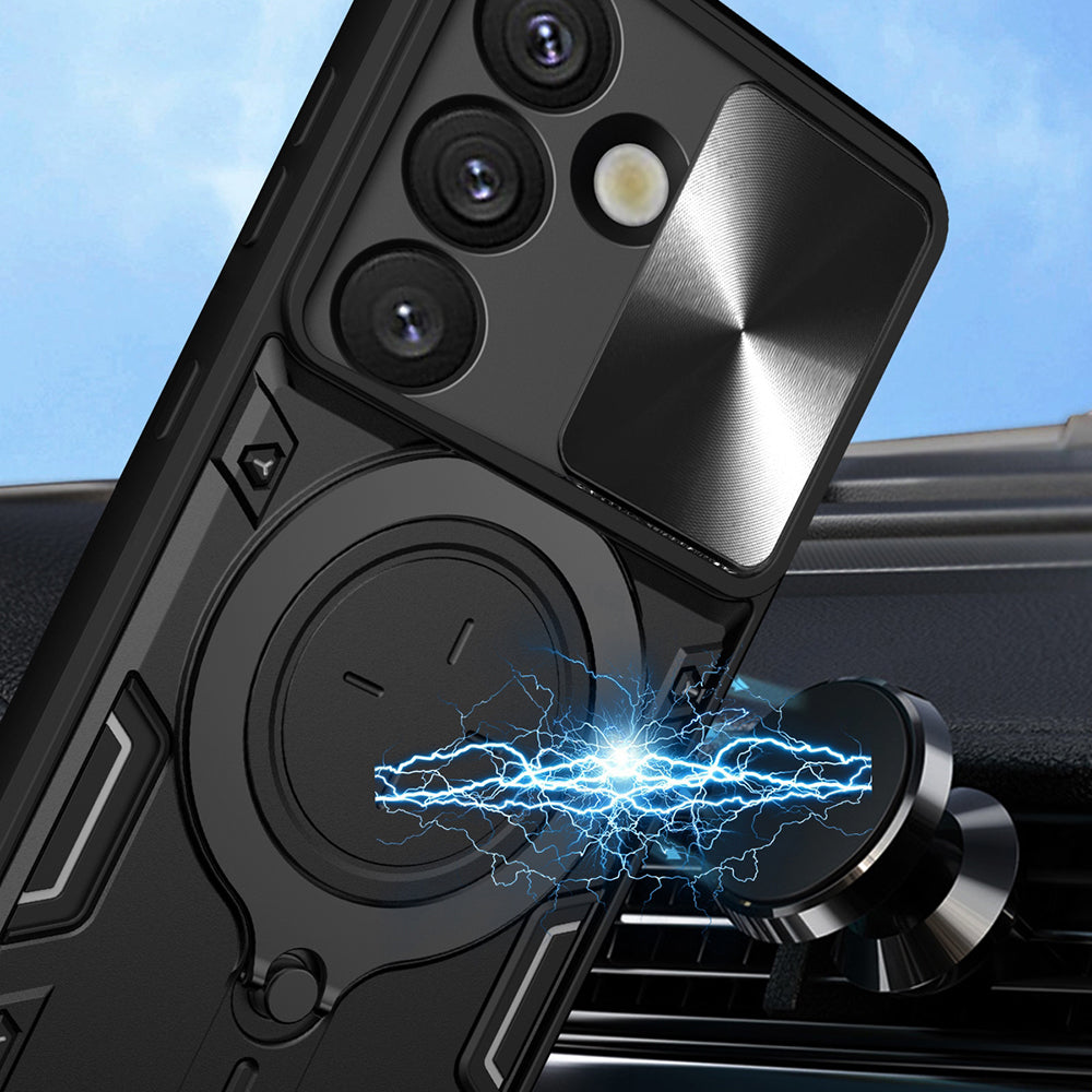 Deksel for Oppo Reno15 FS / Reno15 F, Techsuit, CamGuard Pro, Svart