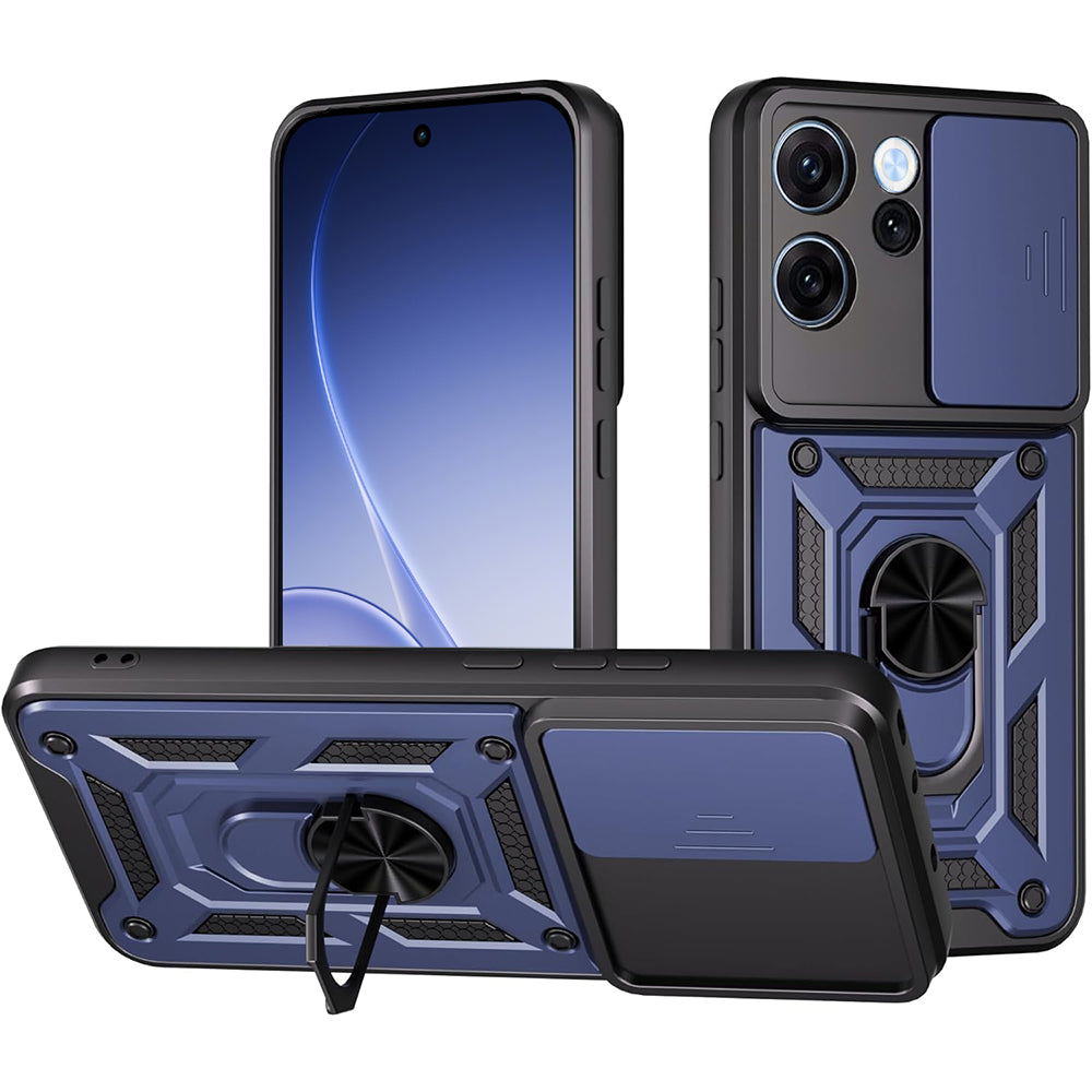 Deksel for Oppo Reno15 FS / Reno15 F, Techsuit, CamShield, Blå