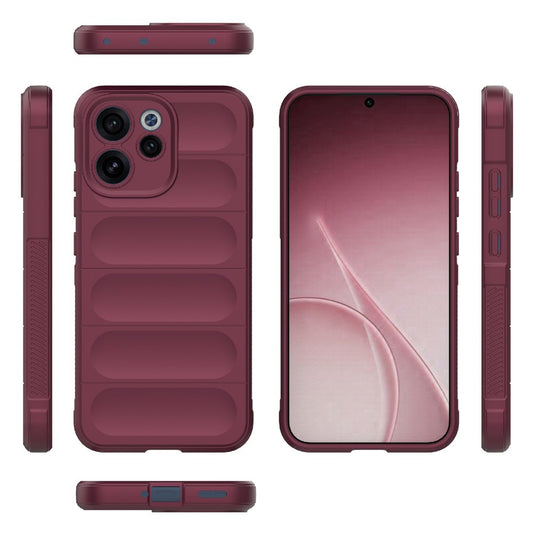 Deksel for Oppo Reno15 FS / Reno15 F, Techsuit, Magic Shield, Burgunder