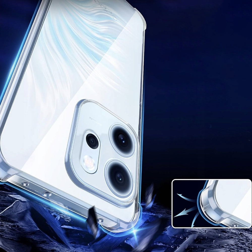 Deksel for Oppo Reno15 Pro, Techsuit, Shockproof Clear, Gjennomsiktig