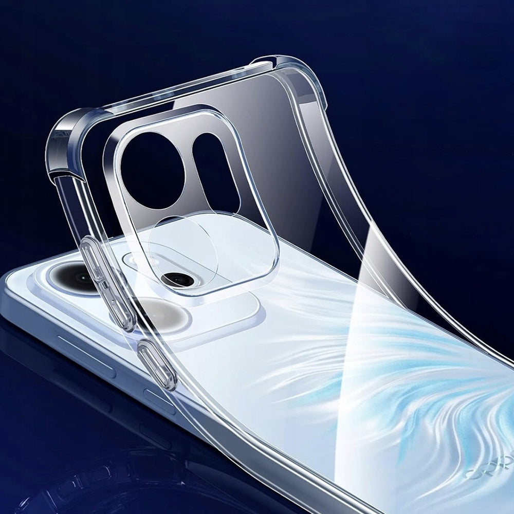 Deksel for Oppo Reno15, Techsuit, Shockproof Clear, Gjennomsiktig