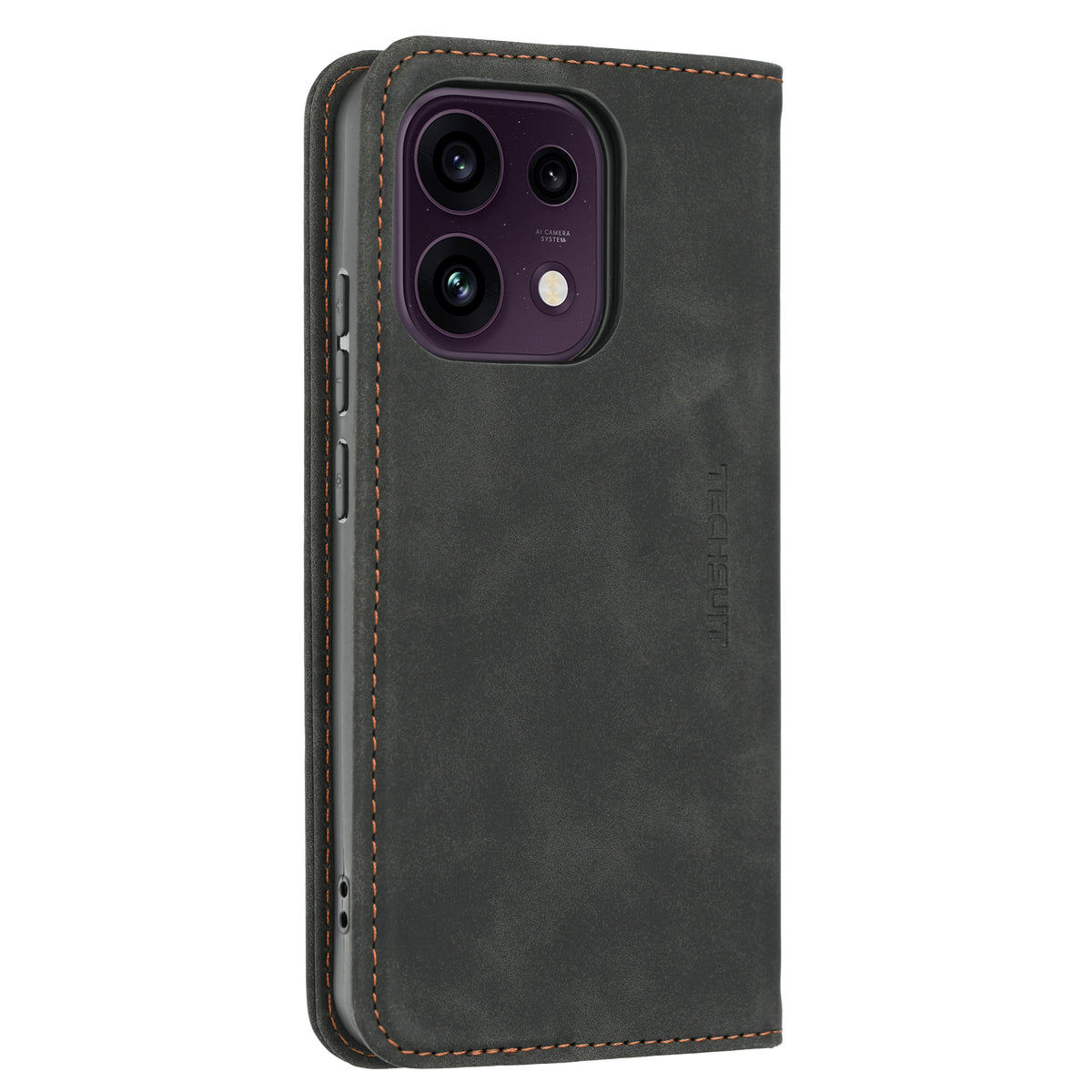 Deksel for Oppo Reno16 F / Reno16 FS, Techsuit, Confy, Svart