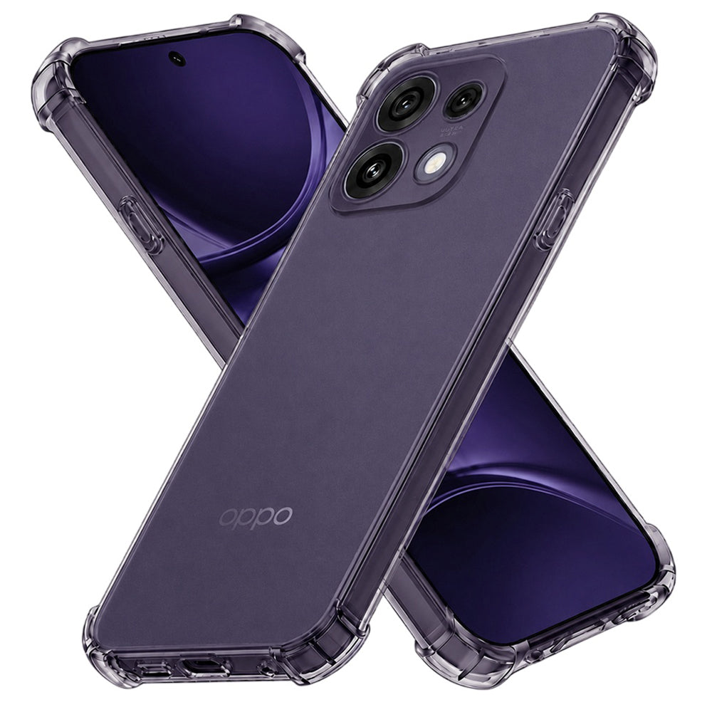 Deksel for Oppo Reno16 F / Reno16 FS, Techsuit, Støtsikker Klar, Røykfarget