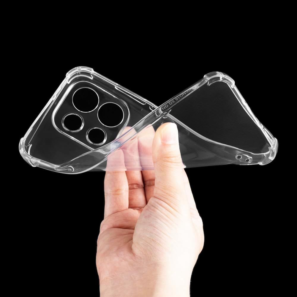 Deksel for Oppo Reno16 F / Reno16 FS, Techsuit, Støtsikker Klar, Transparent