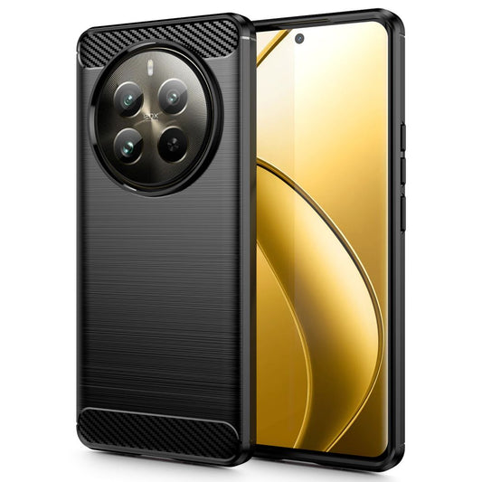 Etui til Realme 12 Pro / 12 Pro+, Tech-Protect, karbon, svart