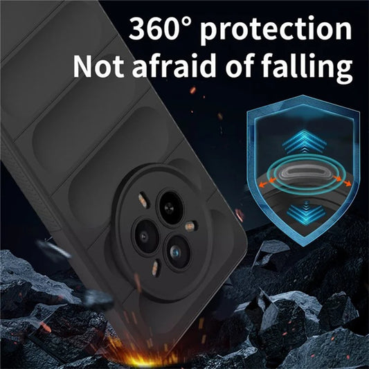 Deksel for Realme 14 Pro, Techsuit, Magic Shield, Svart