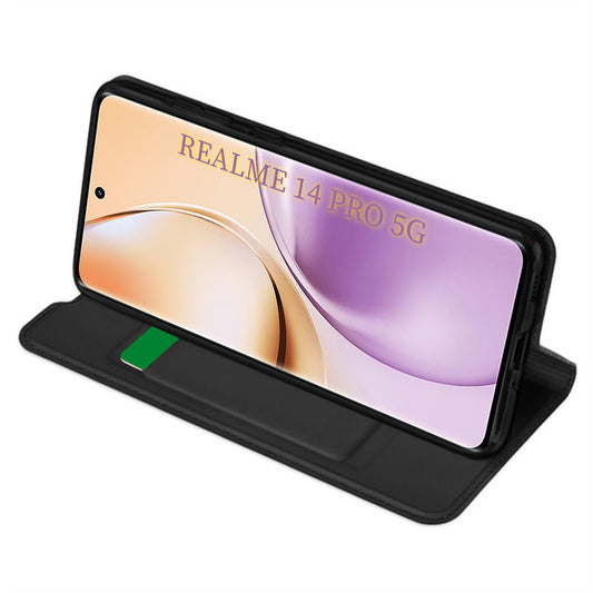 Deksel til Realme 14 Pro, Techsuit, Magskin Book, Svart