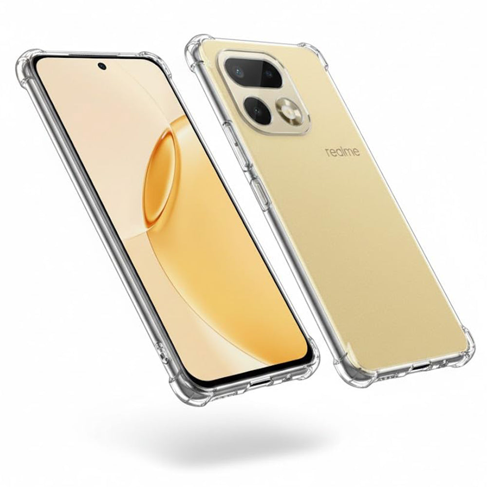 Deksel for Realme 16 Pro+, Techsuit, Støtsikker Klar, Gjennomsiktig