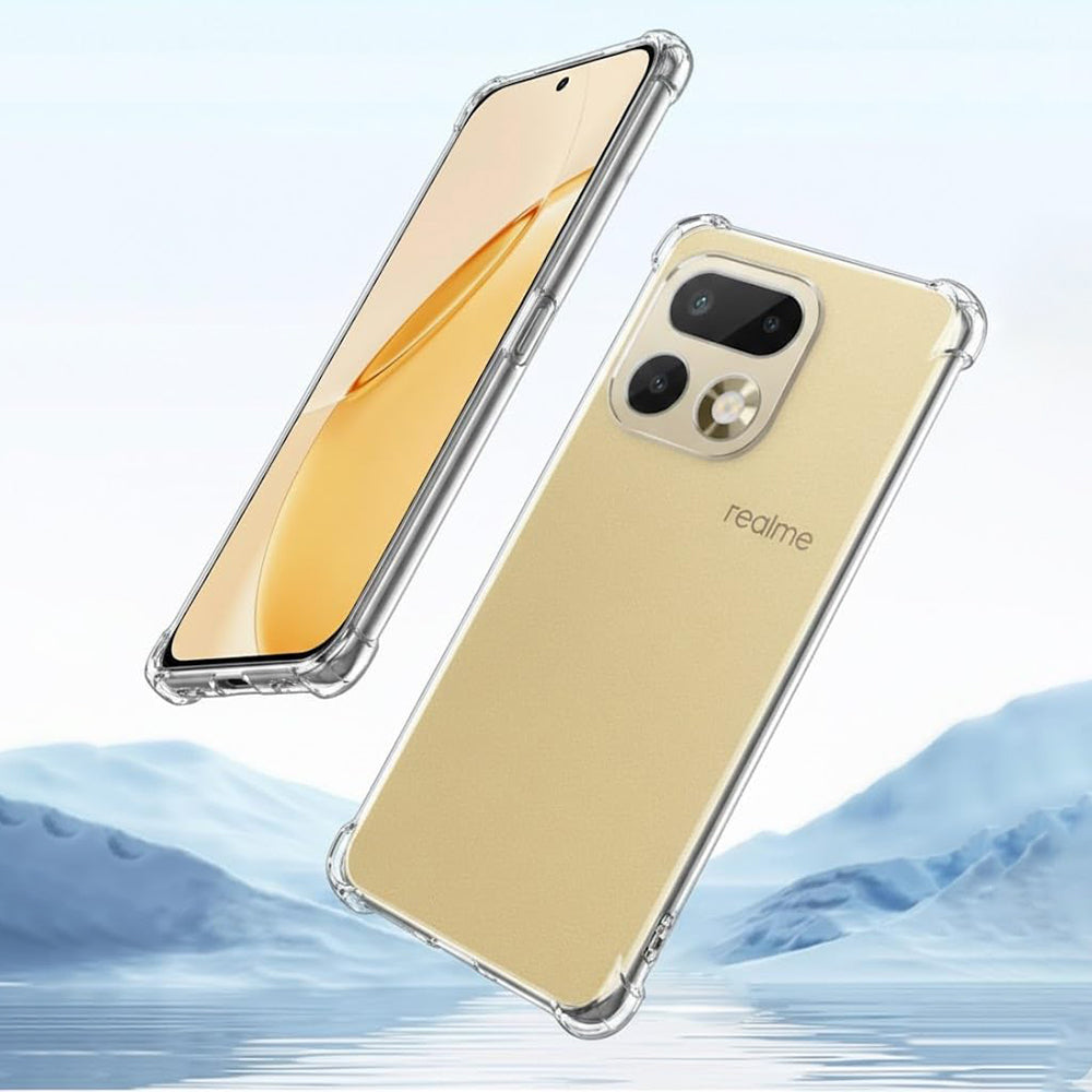Deksel for Realme 16 Pro+, Techsuit, Støtsikker Klar, Gjennomsiktig