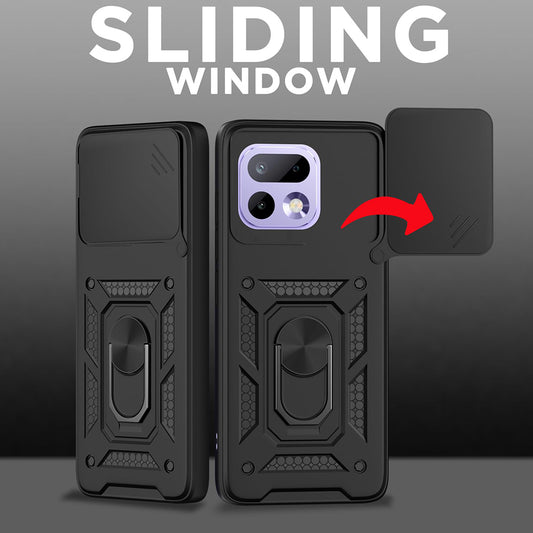 Deksel for Realme 16 Pro, Techsuit, CamShield, Svart