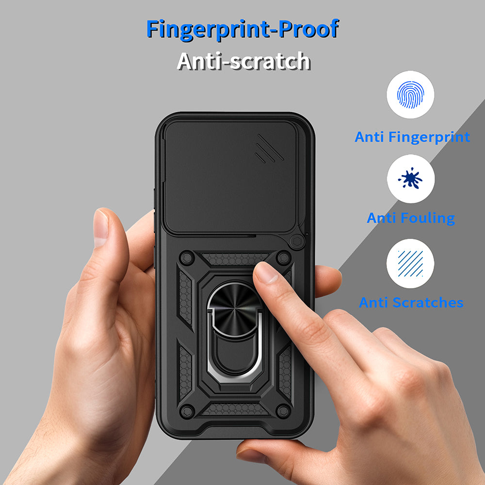 Deksel for Realme GT 8 Pro, Techsuit, CamShield Rundt Kamerautskjæring, Svart