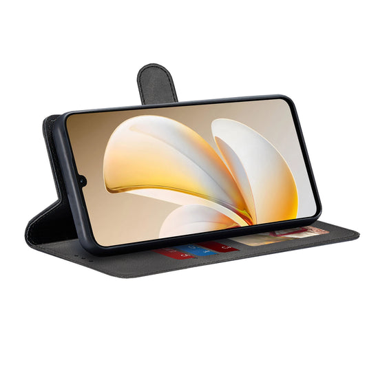 Deksel for Realme Note 70T, Techsuit, Diary Book, Svart