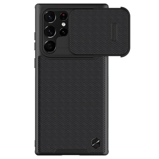 Etui til Samsung Galaxy S22 Ultra 5G S908, Nillkin, Textured S, marineblå