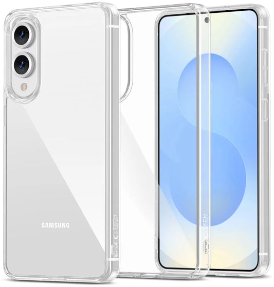 Deksel for Samsung Galaxy S25 Edge S937, Tech-Protect, Flexair Hybrid, Gjennomsiktig